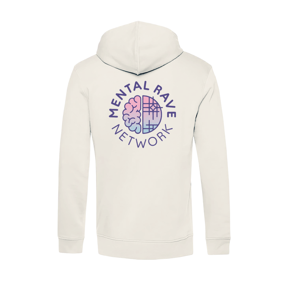 Regular Hoodie Unisex - Mental Rave Network [Off White]