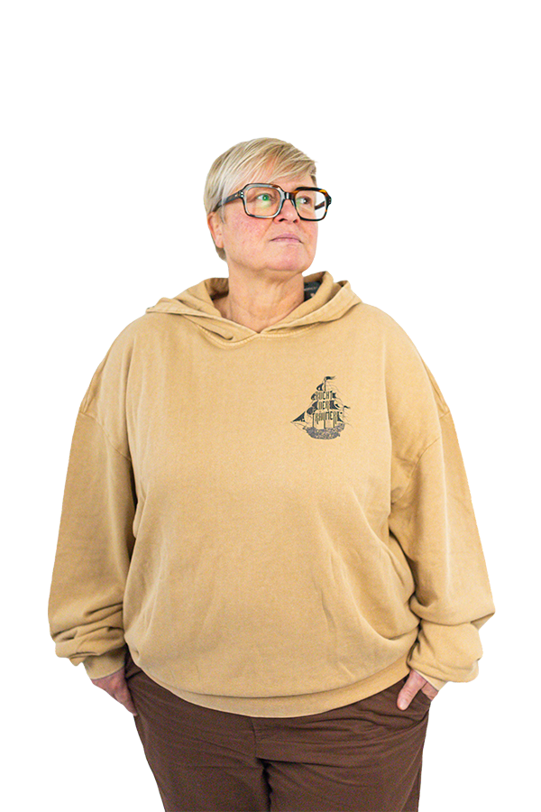 Acid Washed Oversized Hoodie Unisex - Bucht der Träumer
