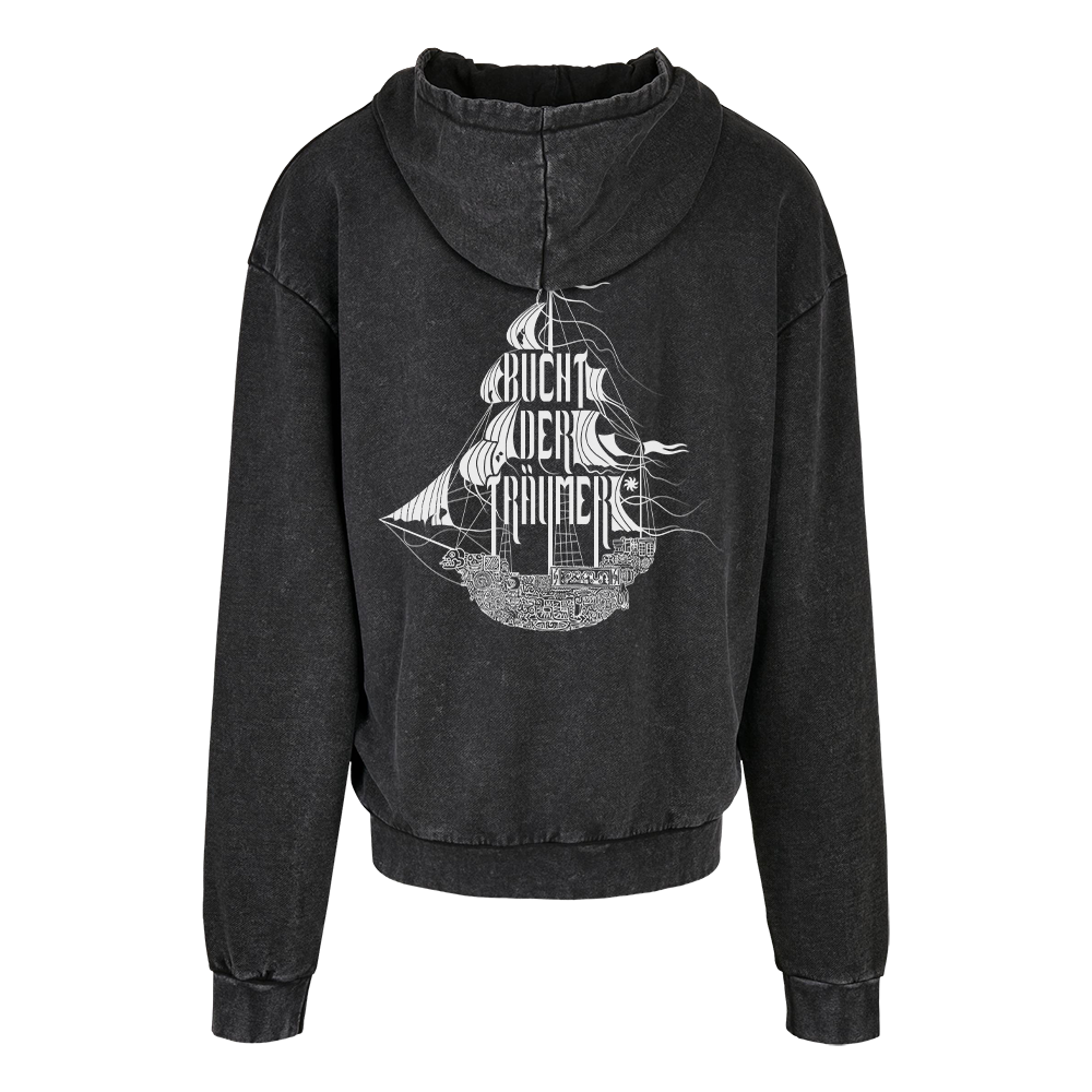 Acid Washed Oversized Hoodie Unisex - Bucht der Träumer
